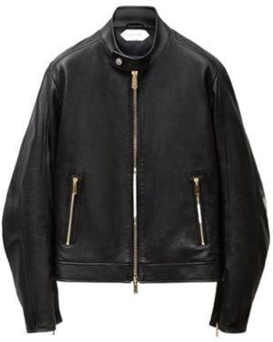 Versace Nappa Biker Jacket - Black