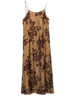 Uma Wang Strap Dress - Brown