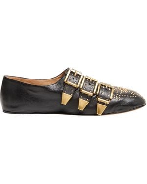 Chloé Pointed-Toe Flats - Black