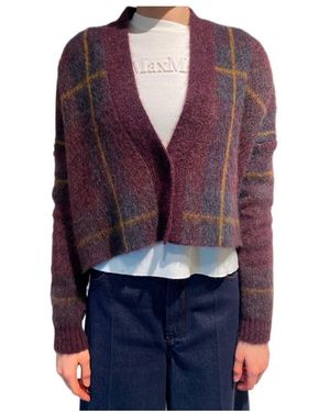 Max Mara Long-Sleeve Cardigan - Red