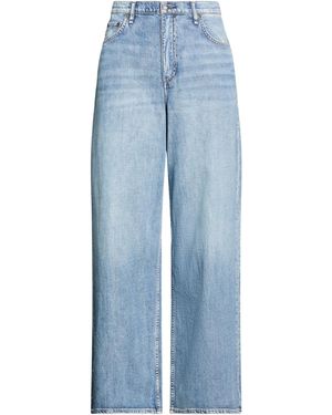 Rag & Bone Loose Denim Trousers - Blue