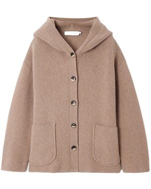 Proenza Schouler Solid Colour Wool Cardigan - Natural