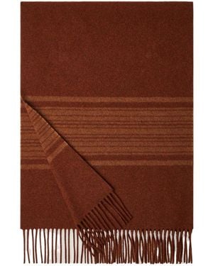 Loro Piana Suitcase Stripe Scarf - Brown