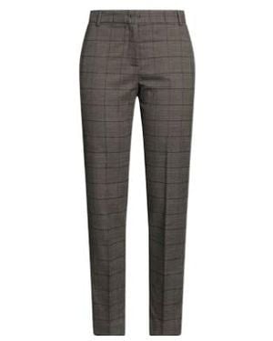MAX&Co. Check Fine Worsted Dress Trousers - Grey