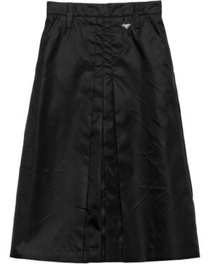 Prada Flared Re-Nylon Skirt - Black