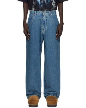 Vetements Hip-Hop Jeans - Blue