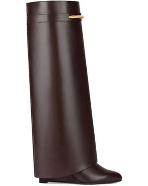 Givenchy Pointed-Toe Knee-High Boots - Brown