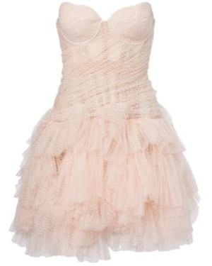Maria Lucia Hohan Dewi Ruffled Minidress - Pink