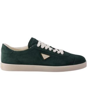 Prada Lane Lacing Trainers - Green