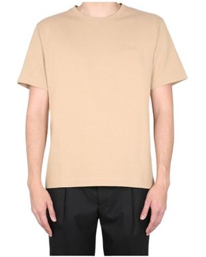 sunflower Crew Neck Short-Sleeved T-Shirt - Natural
