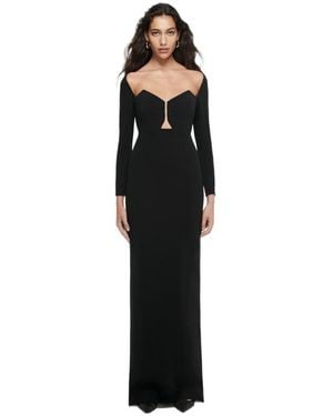 Roland Mouret Long-Sleeved Dress - Black