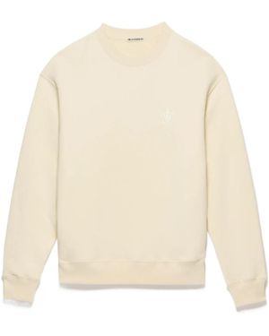 JW Anderson Embroidered Crew-Neck Sweatshirt - White