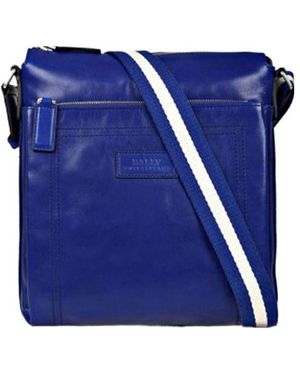 Bally Logo Shoulder Bag - Blue