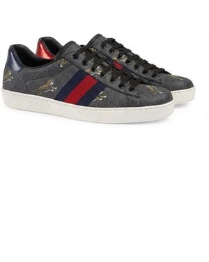 Gucci Ace Gg Supreme Tigers Trainer - Black