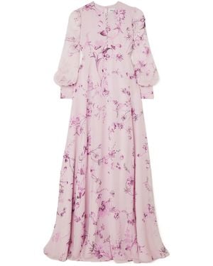 Erdem Jaylene Floral Print Dress - Pink
