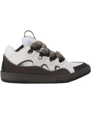 Lanvin Curb Bicolor Low-Top Sneakers - Multicolor