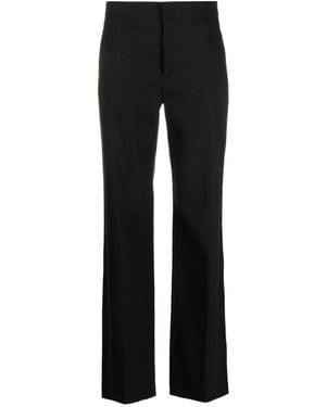 Isabel Marant High-Waist Straight Leg Trousers - Black