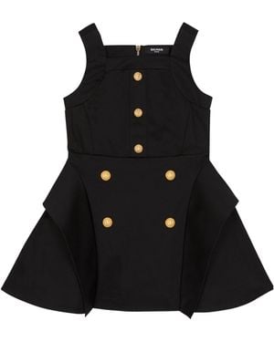 Balmain Flared Dress - Black