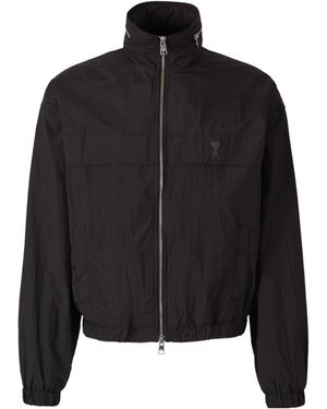 Ami Paris Ami Ami De Coeur Pocket Windbreaker - Black