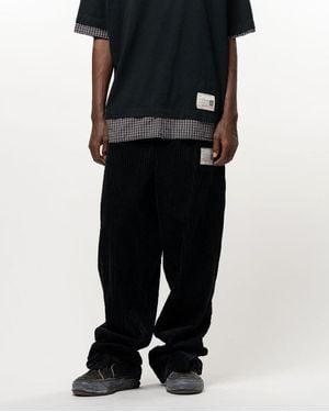 Maison Mihara Yasuhiro Pleated Corduroy Trousers - Black