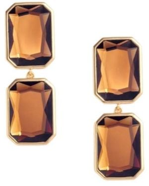Self-Portrait Amber Dropped Earrings - Multicolor