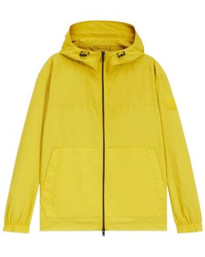 BOSS Hooded Zip-Up Raincoat - Yellow