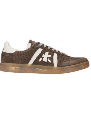 Premiata Lace-Up Low-Top Trainers - Brown