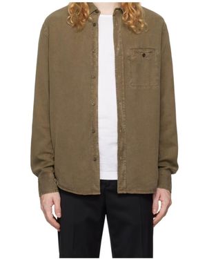 Filippa K Khaki Zachary Shirt - Natural