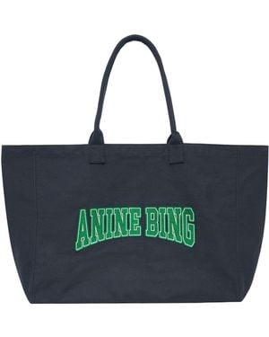 Anine Bing Canvas Tote Bag - Black