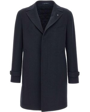 Tagliatore Thomas Single-Breasted Coat - Blue