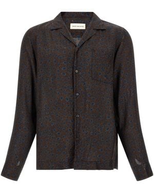 Dries Van Noten Carlty Relaxed Printed Shirt - Black
