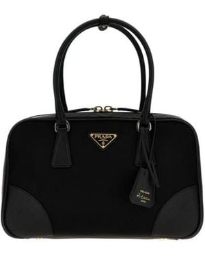 Prada Re-Edition 1978 Triangle-Logo Zipped Tote Bag - Black
