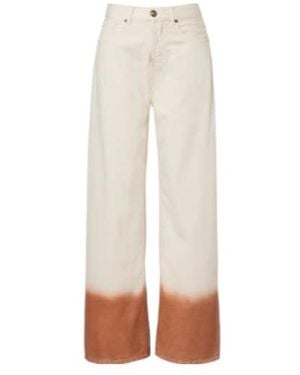 Alanui Wide-Leg Jeans - White