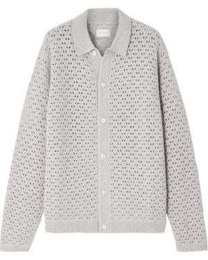 Aimé Leon Dore Long-Sleeved Knitted Shirt - Grey