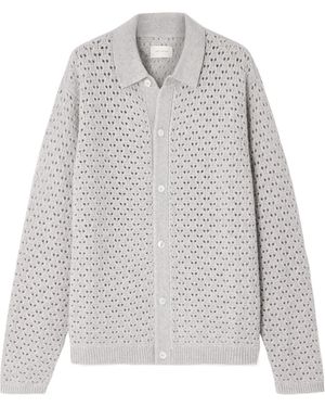Aimé Leon Dore Long-Sleeved Knitted Shirt - Grey
