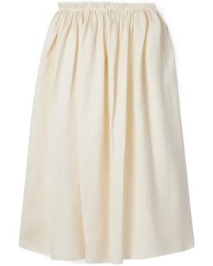 Gabriela Hearst Chiara Linen Midi Skirt - White
