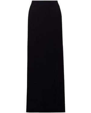TOTEME Side-Slit Crêpe Maxi Skirt - Black