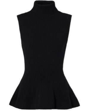 Rohe Wool And Cashmere Turtleneck Top - Black