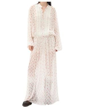Ann Demeulemeester Tren High Comfort X-Long Dress - White