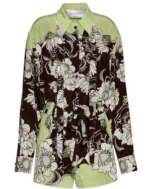 Valentino Floral Printed Jumpsuit - White