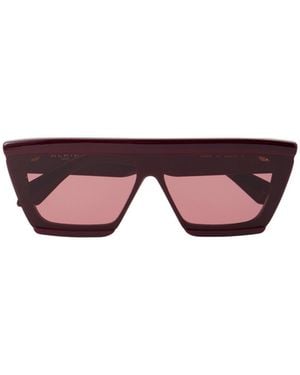 Alaïa Geometric-Frame Sunglasses - Purple