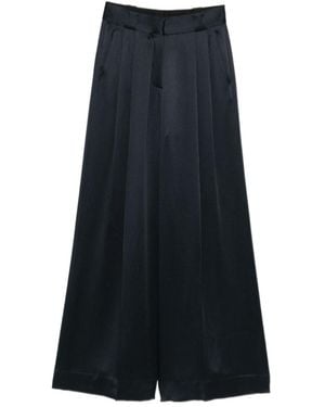 Blazé Milano Satin Pants - Blue