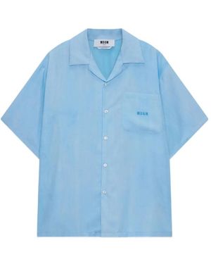 MSGM Short-Sleeved Shirt - Blue