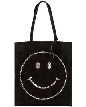 Moschino Smiley-Motif Tote Bag - Black