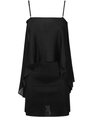 Tom Ford Square-Neck Cold-Shoulder Dress - Black