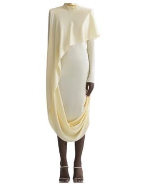 Mugler Long Sleeve Dress - Metallic
