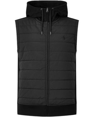 Polo Ralph Lauren Hooded Quilted Vest - Black