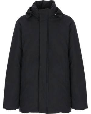 Save The Duck Hooded Padded Jacket - Blue