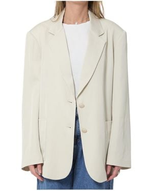 Frankie Shop Bruna Single-Breasted Blazer - White