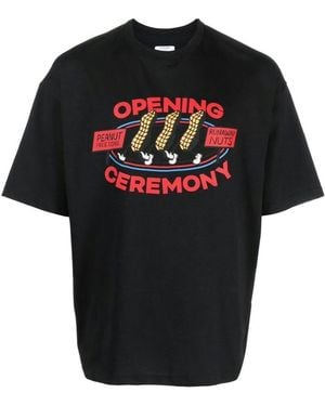 Opening Ceremony Peanuts Logo Printed T-Shirt - Black